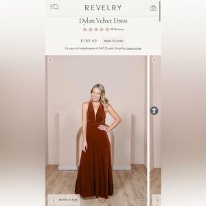 Revelry Dylan Velvet Dress